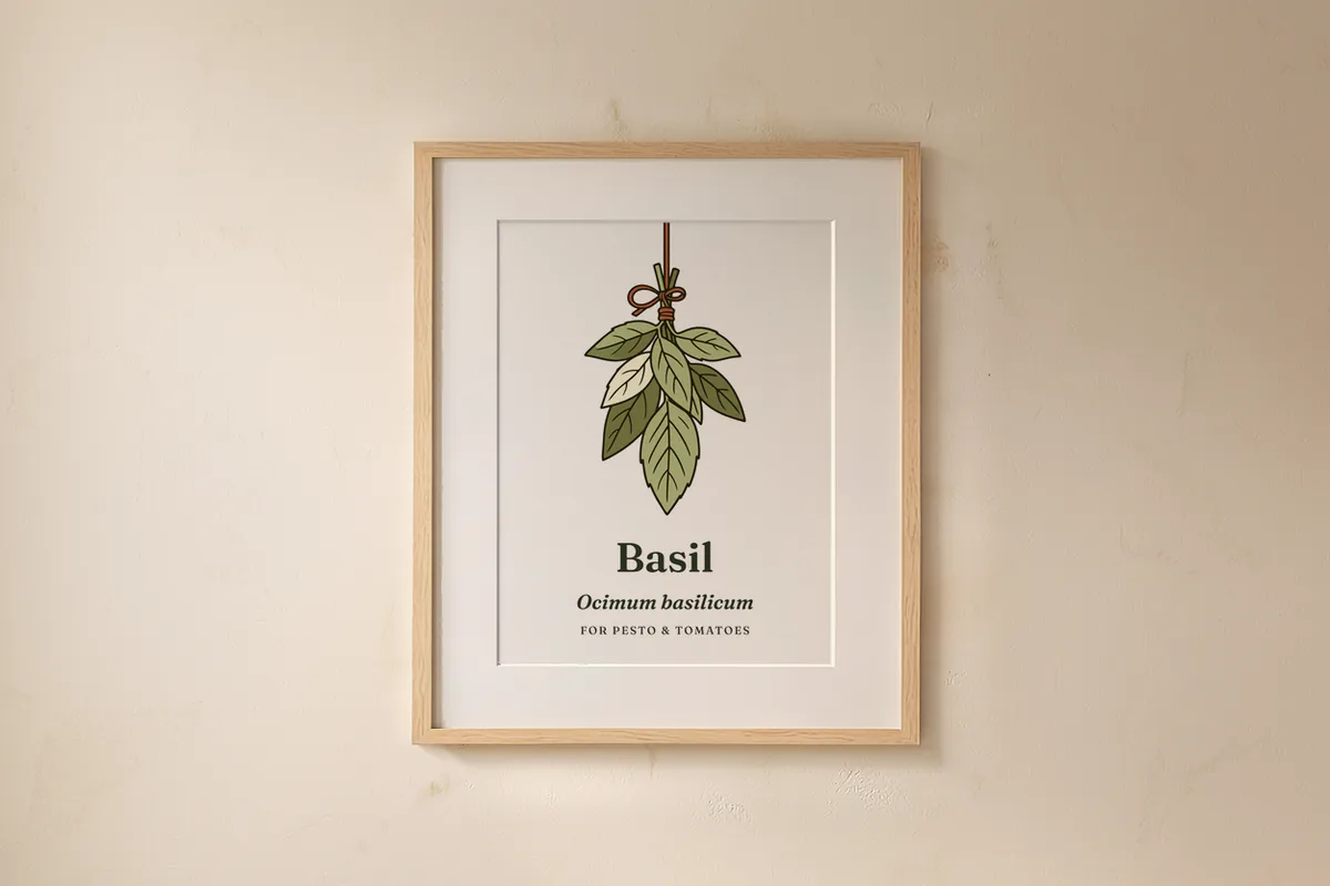 Herb kitchen print