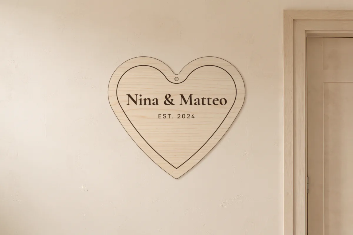 Couple heart sign