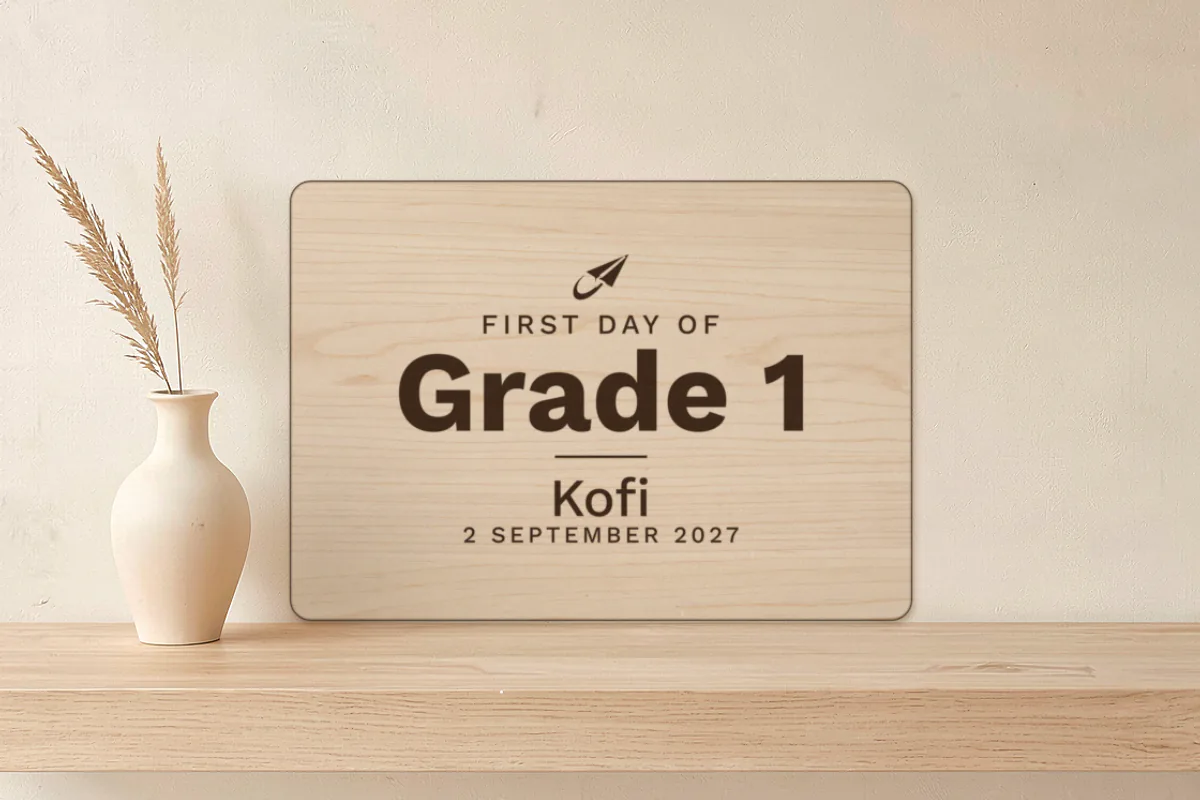First day sign