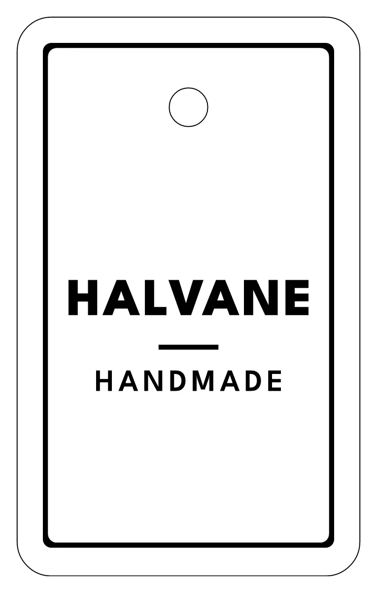 Product hang tag as a flat design