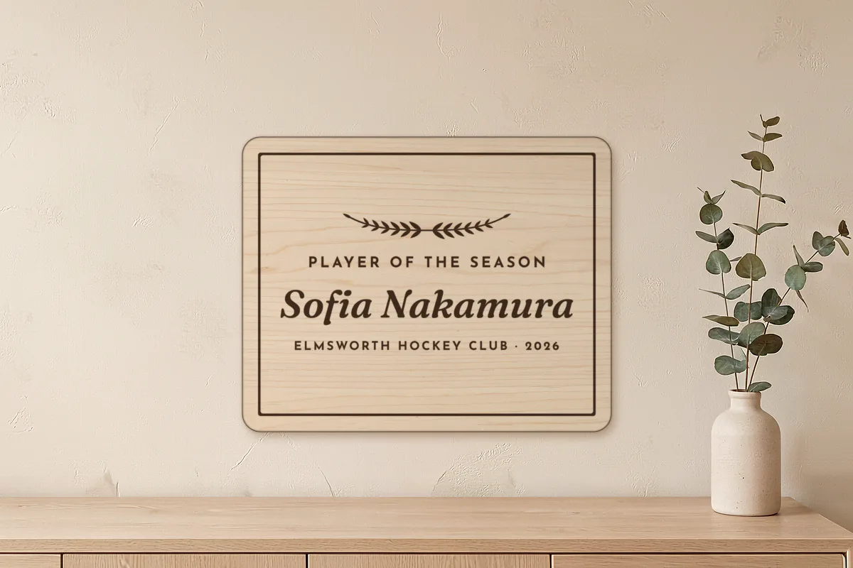 Award plaque