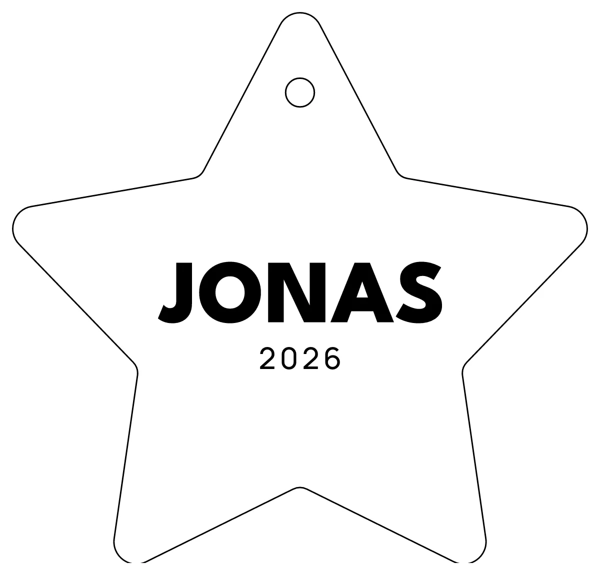 Star ornament as a flat design