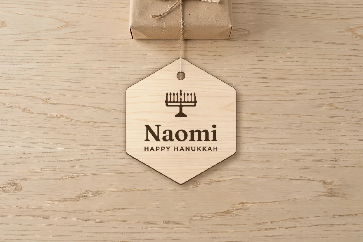 Hanukkah gift tag