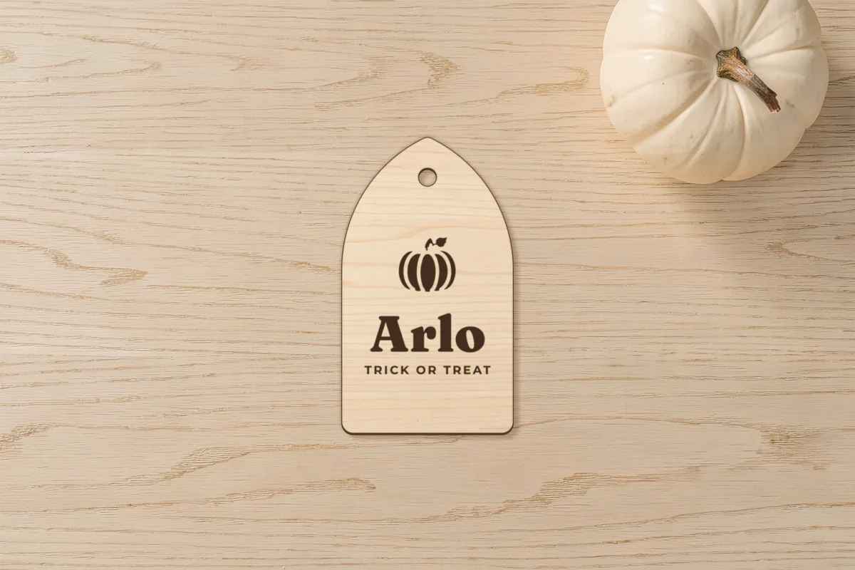 Halloween treat tag