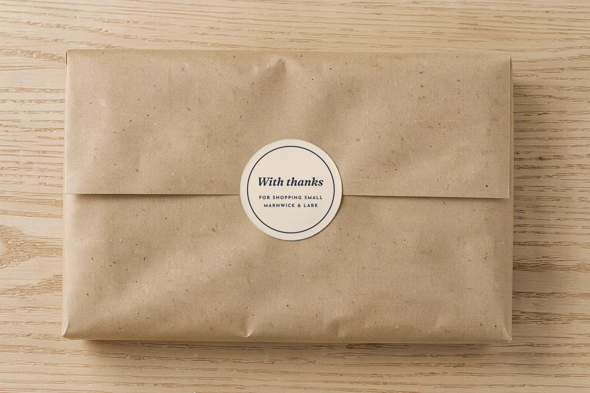 Thank-you stickers
