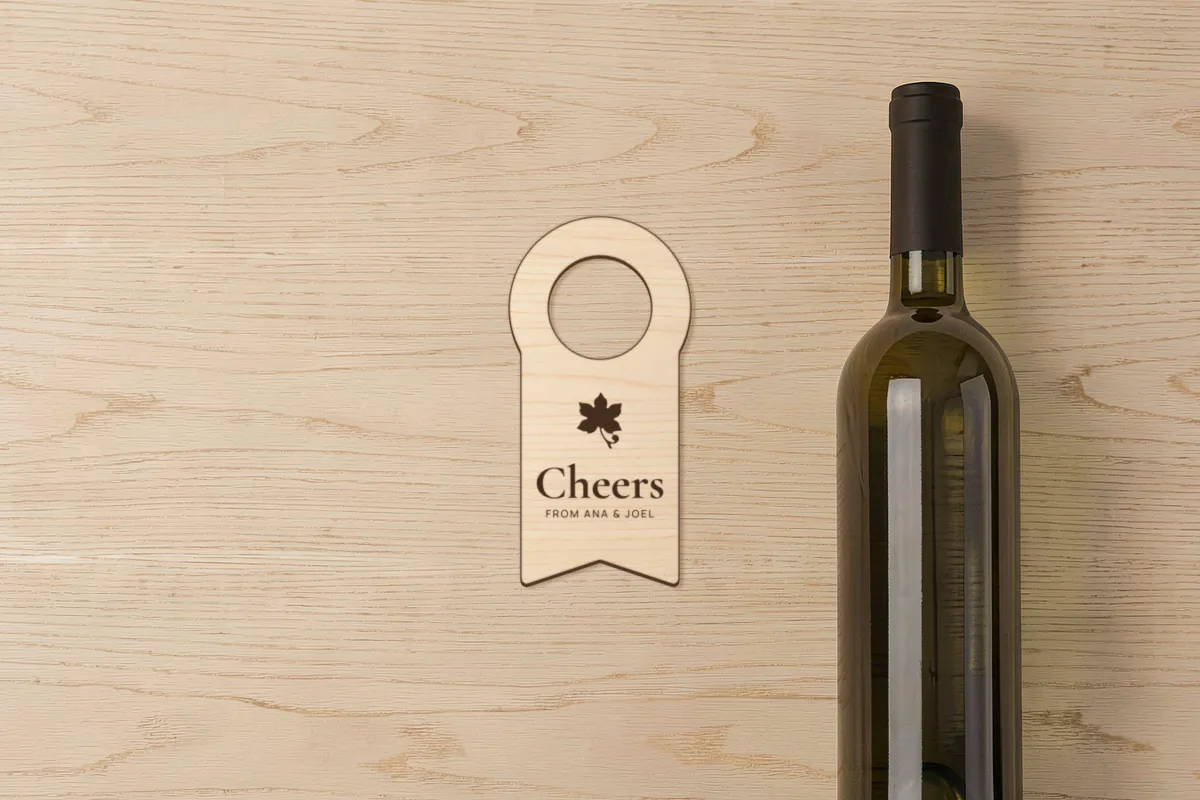 Wine bottle tag