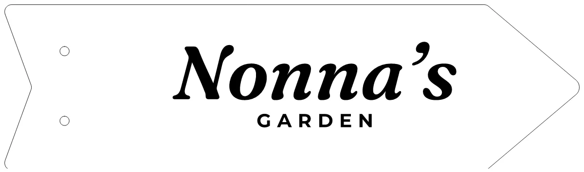 Garden arrow sign as a flat design
